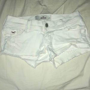 White jean shorts